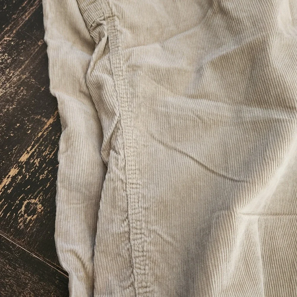 Vintage Y2K Corduroy Cargo Pants Men 36x32  Baggy Loose Relaxed Skate Surf Beige
